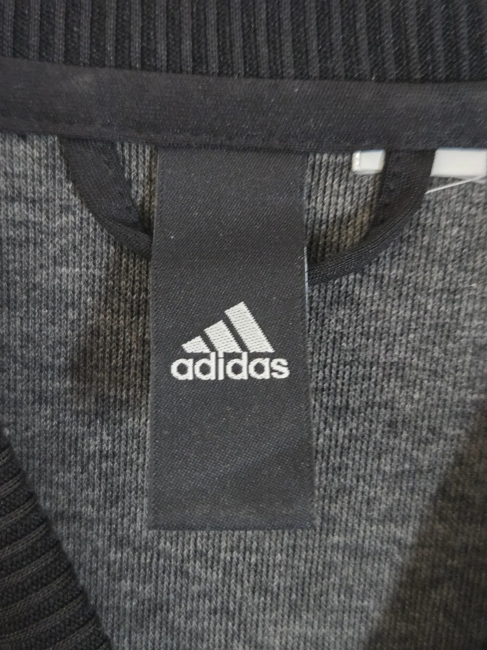 Adidas Men’s Squad ID Track Sport ID Bomber Jacket Black 3-Stripe Fits Large